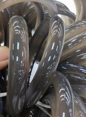 巴西天然玛瑙烟紫色玛瑙手镯玉髓紫冰种手镯扁条玉石手镯货源