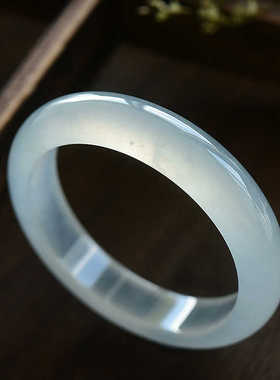 玉手镯女冰糯种阳绿翡翠手镯飘绿玉镯子晴水贵妃镯冰飘花玉镯少女