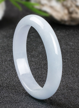 亚马逊货源翡翠手镯女玉手镯缅甸白色水润镯子玉石玉镯子送礼礼物