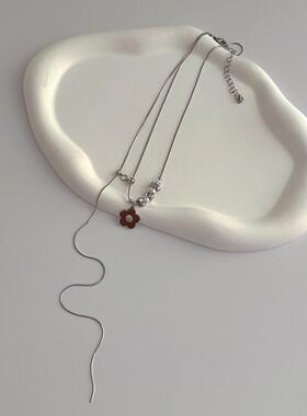 日韩小众设计感不锈钢金属项链