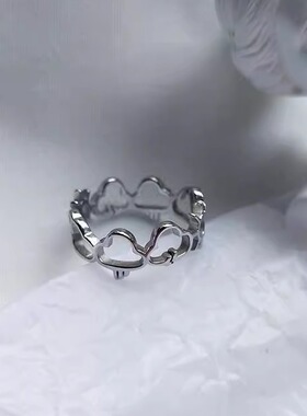 Bling原创纹身心情天气戒指环Bli