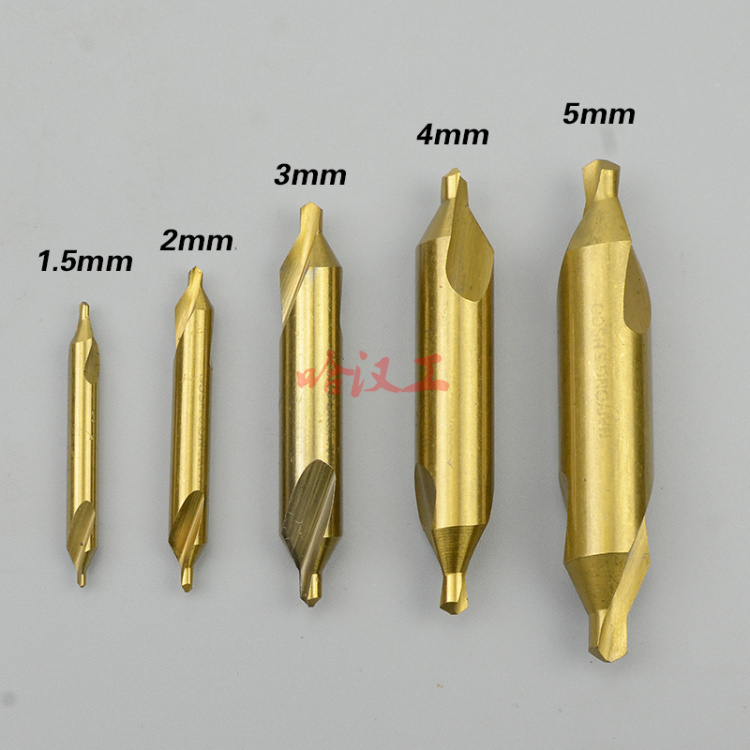 不锈钢用M35含钴镀钛高性能加硬全磨制中心钻1.5 2 3 4 5 A型B型