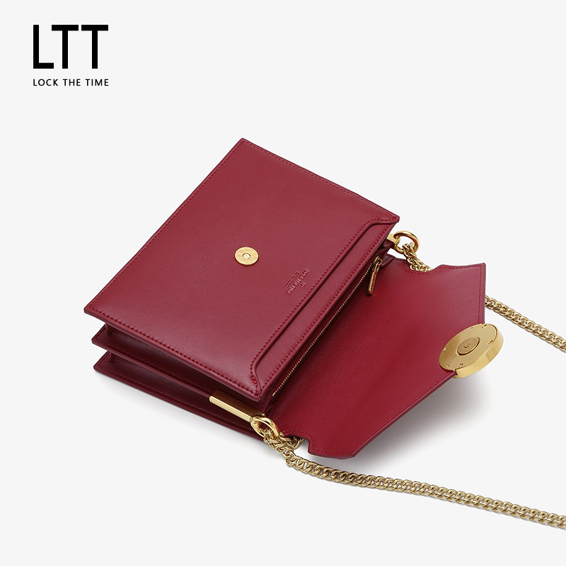 ltt reg真皮小众设计2020链条包包 lttlockthetime女士包袋