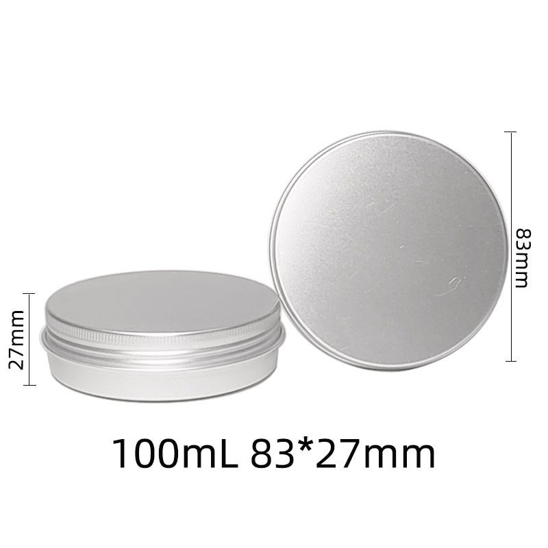 100ML 83*27圆形螺纹铝盒发蜡盒面霜盒蜡烛罐食品包装化妆品铝盒 - 图3