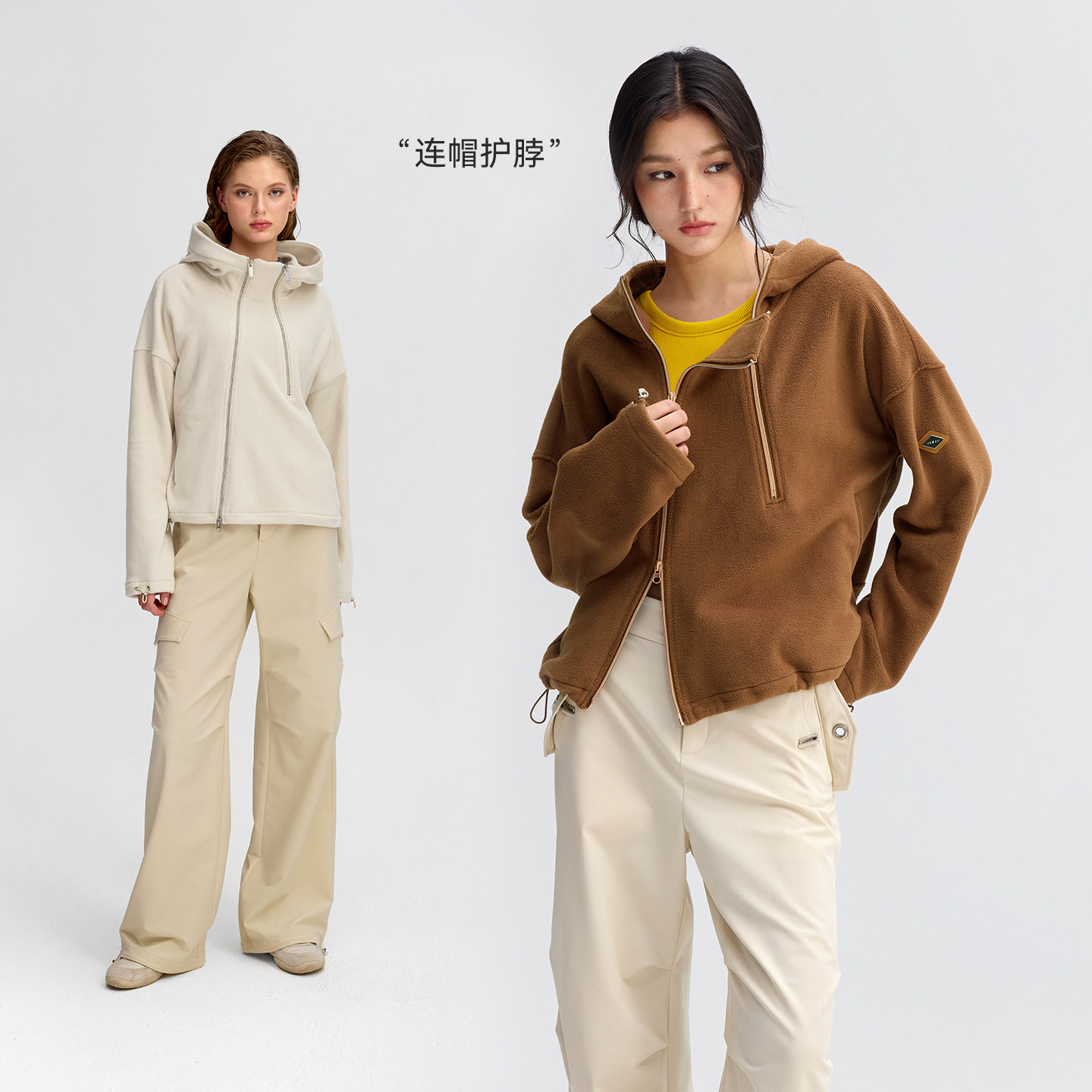 【抓绒】运动卫衣秋冬女摇粒绒长袖套头衫外套JK057V2 | 粒子狂热,淘宝优惠券,粉丝福利购,淘宝优惠卷