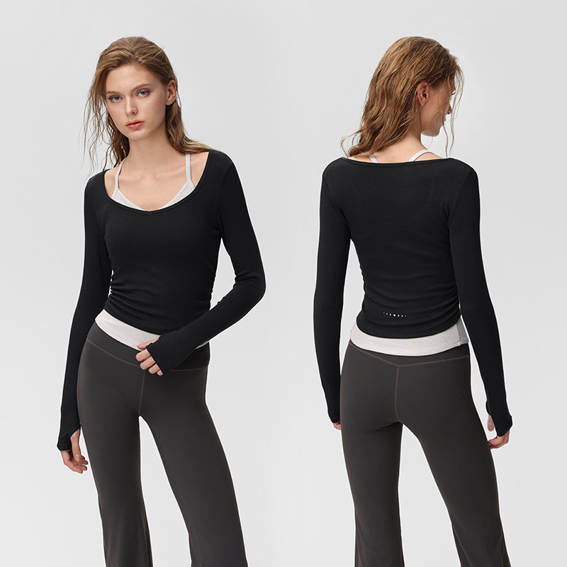 【天丝莫代尔螺纹】运动内衣长袖T瑜伽套装TP198BR285 | 粒子狂热,淘宝优惠券,粉丝福利购,淘宝优惠卷