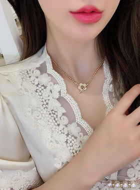 小众设计感ins冷淡风短款锁骨链