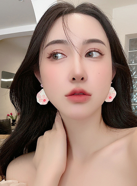 去看画展吧~油画风耳环