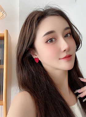 甜美合金女美少女心耳饰
