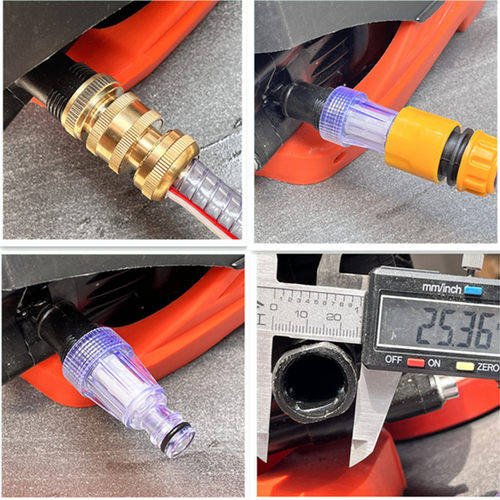 家用洗车机加厚钢丝进水管抽水管进水口过滤器配件高压清洗机水枪 - 图2
