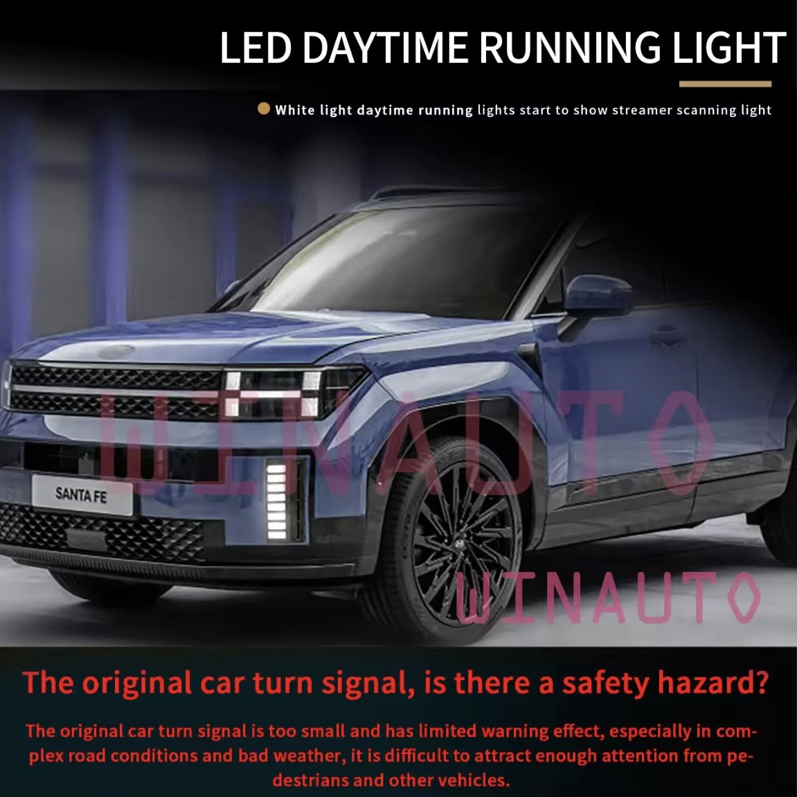 2024-2026现代胜达LED圣达菲日行灯MX5转向灯中国台湾北美santafe,淘宝优惠券,粉丝福利购,淘宝优惠卷