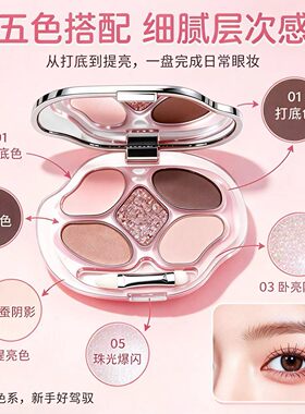 韩系妈生卧蚕七合一提亮眼影盘