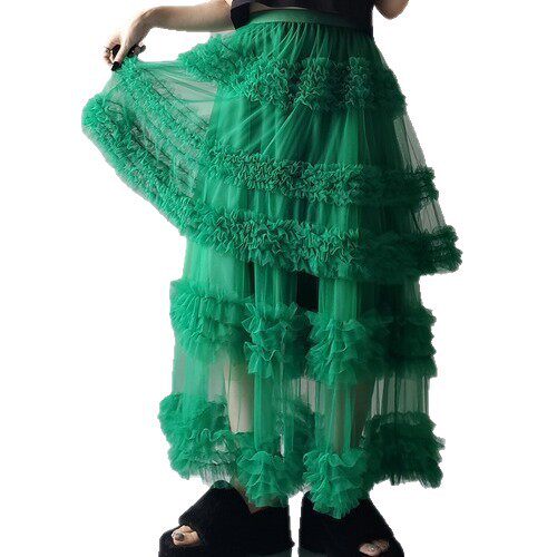 纯色高腰休闲裙 Ladies' solid color high waisted casual skirt - 图3
