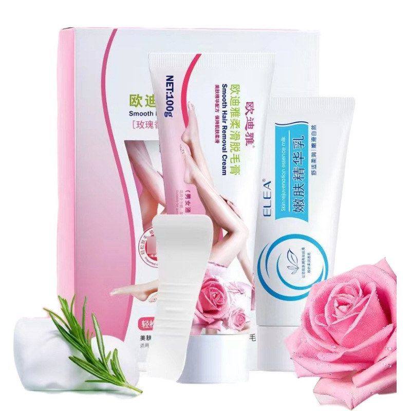 正品慕斯腋手喷雾欧迪  套装脱毛膏雅柔滑温和腿毛全身去玫瑰青瓜,淘宝优惠券,粉丝福利购,淘宝优惠卷