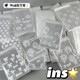 Ins Fenggao appearance self-sealing bag card packaging material transparent OPPS small card accessories storage bag Guka self-adhesive bag