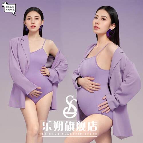 孕妇照服装夏仙气影楼孕妇装摄影照相孕妇写真服装孕妇照片在家拍 - 图0