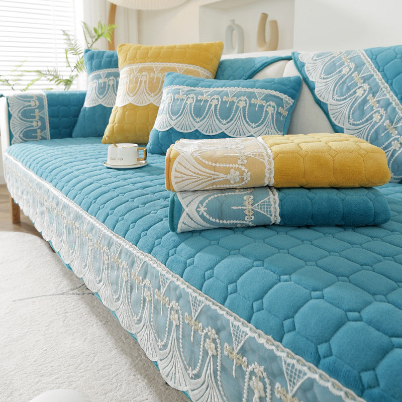 牛奶绒沙发垫四季通用防滑加厚毛绒坐垫套罩子简约现代实木靠背夏,淘宝优惠券,粉丝福利购,淘宝优惠卷