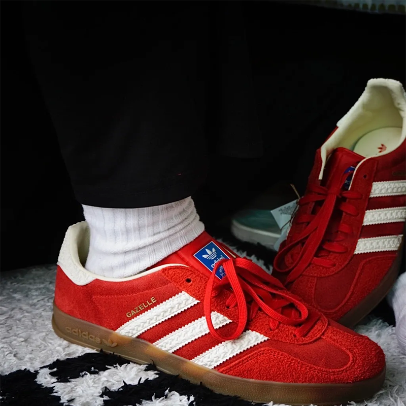 Adidas阿迪达斯三叶草GAZELLE INDOOR男女德训休闲板鞋T头IF1808,淘宝优惠券,粉丝福利购,淘宝优惠卷