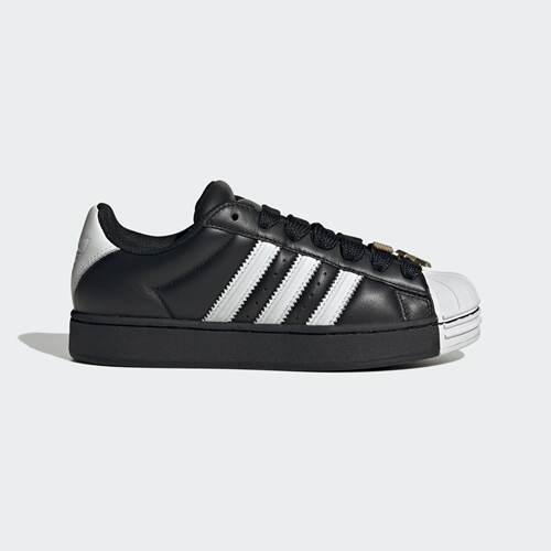 Adidas三叶草男女款SUPERSTAR ST W经典复古贝壳头运动板鞋JR7444 - 图1