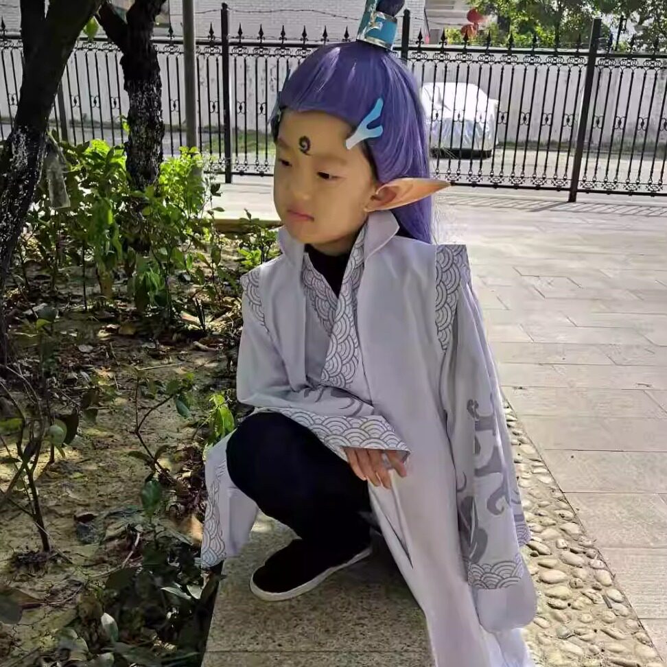 魔童闹海cos敖丙cos服儿童六一cosplay成人服装女动漫衣服假发