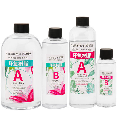 水晶滴胶高透明AB胶宝石DIY滴胶模具材料环氧树脂水晶金鱼画标本 - 图3