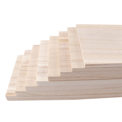 手工航模飞机木桐木片diy材料烙画飞机建筑模型材料薄木片桐木板 - 图3