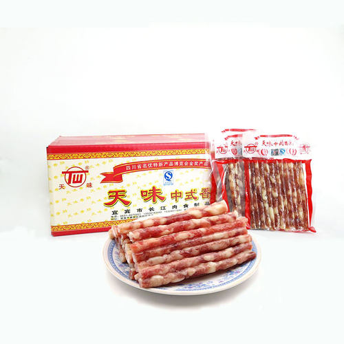 宜宾天味中式小香肠90g*50袋广味烧烤火锅纯肉整箱包邮细腊肠 - 图3