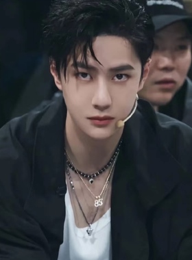 eyefunny男女银镀金镶钻数字项链