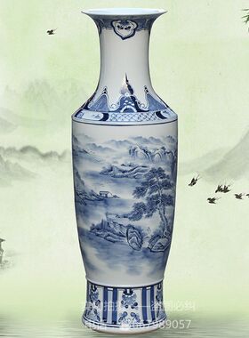 景德镇手绘落地花瓶