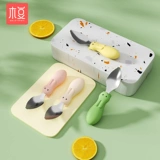 Apple, детская ложка, стульчик для кормления, посуда для прикорма для младенца