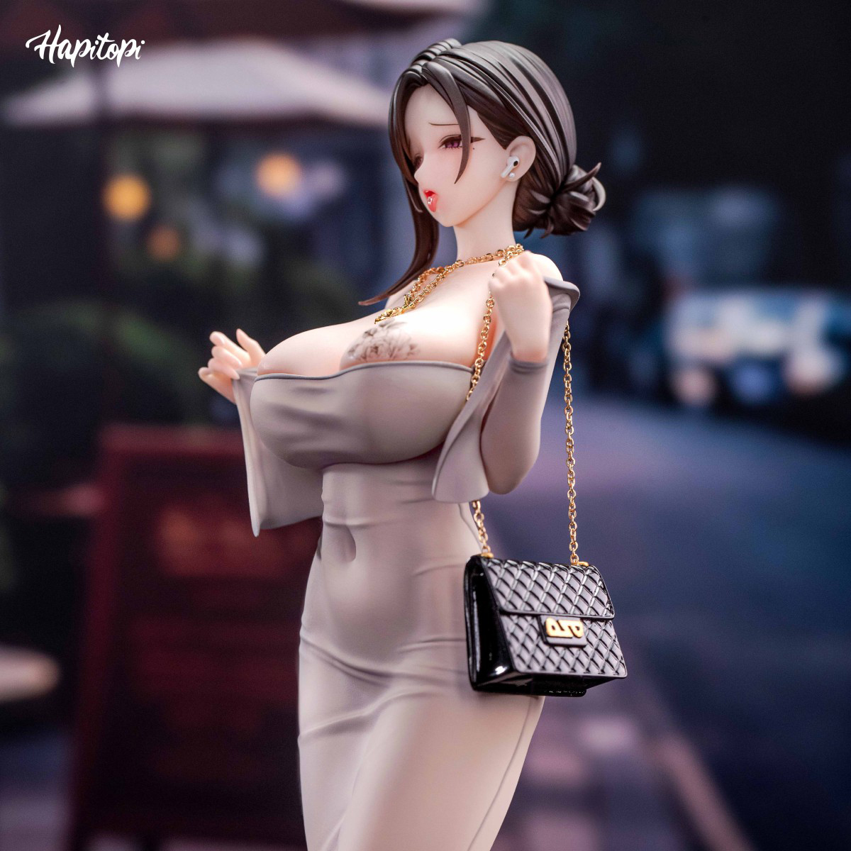 【蚊子模玩】代购定金 东滩 吐舌脸 Hapitopi Kpring 手办女雕像 - 图1