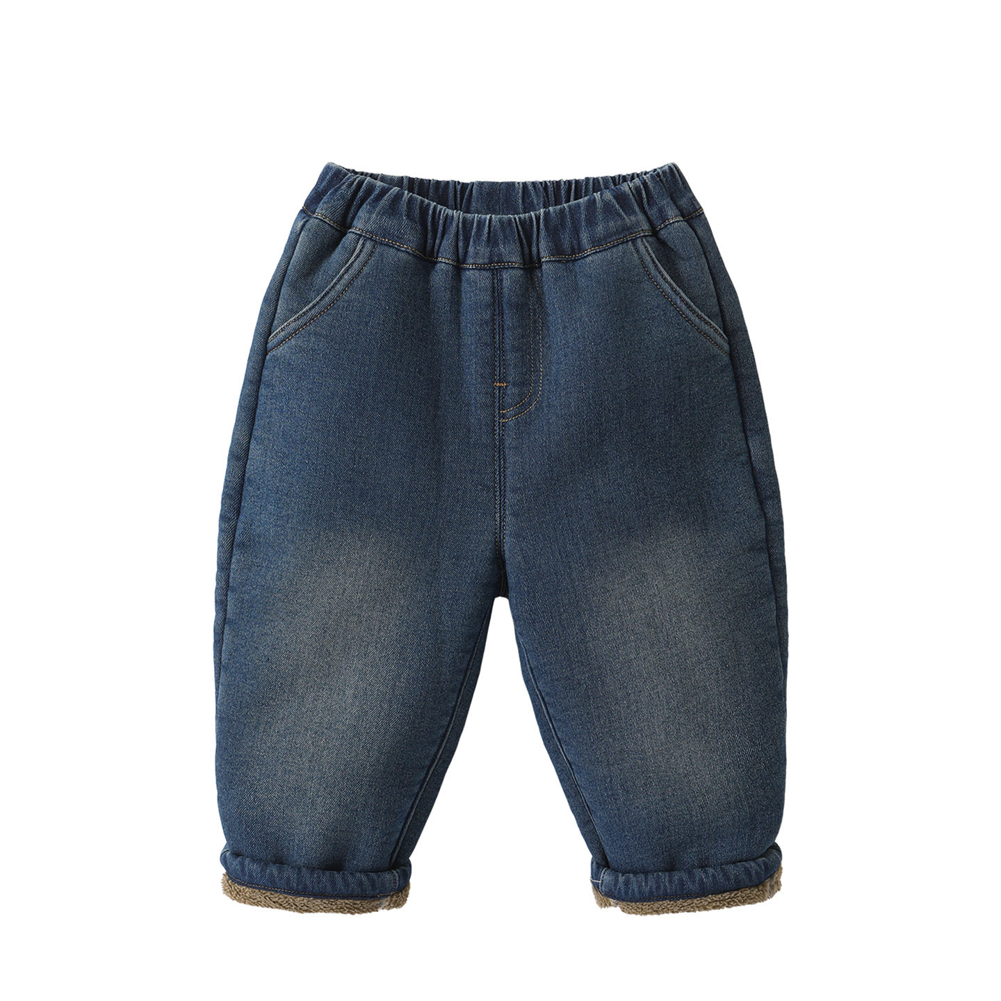 咔咔熊猫男童加绒裤子儿童牛仔裤冬装女童冬季保暖长裤婴儿秋冬裤,淘宝优惠券,粉丝福利购,淘宝优惠卷