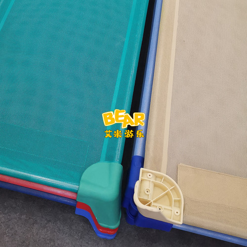 幼儿园儿童专用床午休床进口网布床塑料床新款网面床儿童单人睡床 - 图2