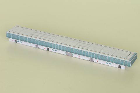 1：400机场登机码头机场建筑3D纸模DIY手工客机民航飞机机场模型 - 图1