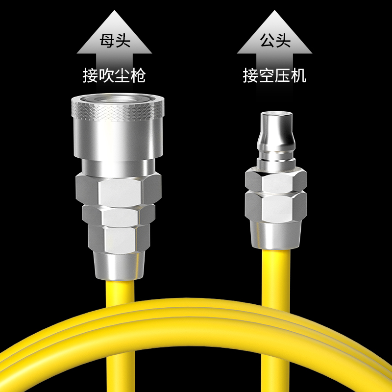 PU气管软管空压机气泵高压木工专用气钉枪压缩机防冻汽线气带8mm-图3