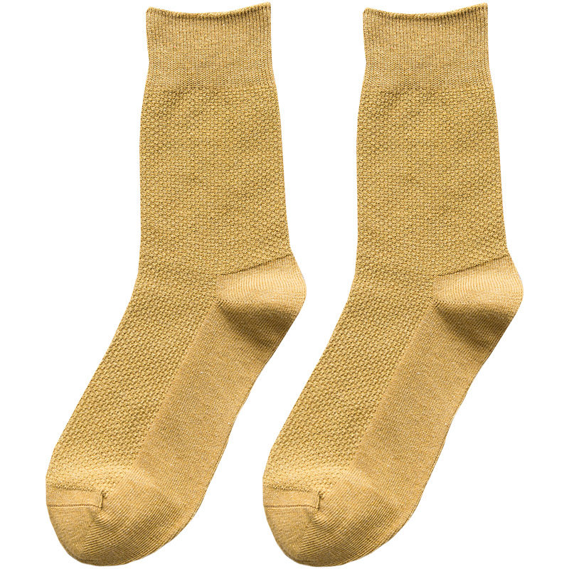 中男士棉袜无骨网眼透气潮长筒袜子 质恋短袜/打底袜/丝袜/美腿袜