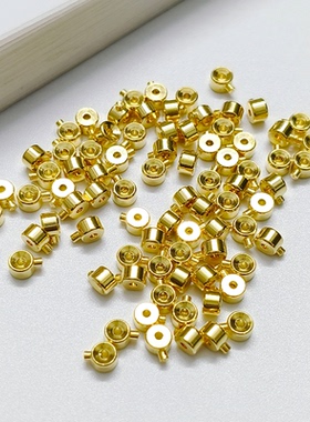 S925纯银收尾珠定位珠diy