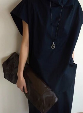 黑绳葫芦项链女轻奢小众设计高级感老钱风时髦长款毛衣链2025新款