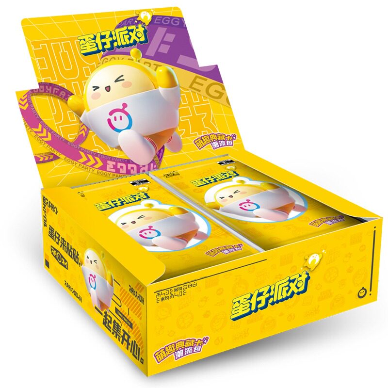 蛋仔派对卡片卡游正版蛋仔派对卡片潮流包第4弹一盒整盒萌趣典藏CR卡牌盲盒四