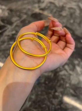 水贝黄金宝宝推拉金包银手镯