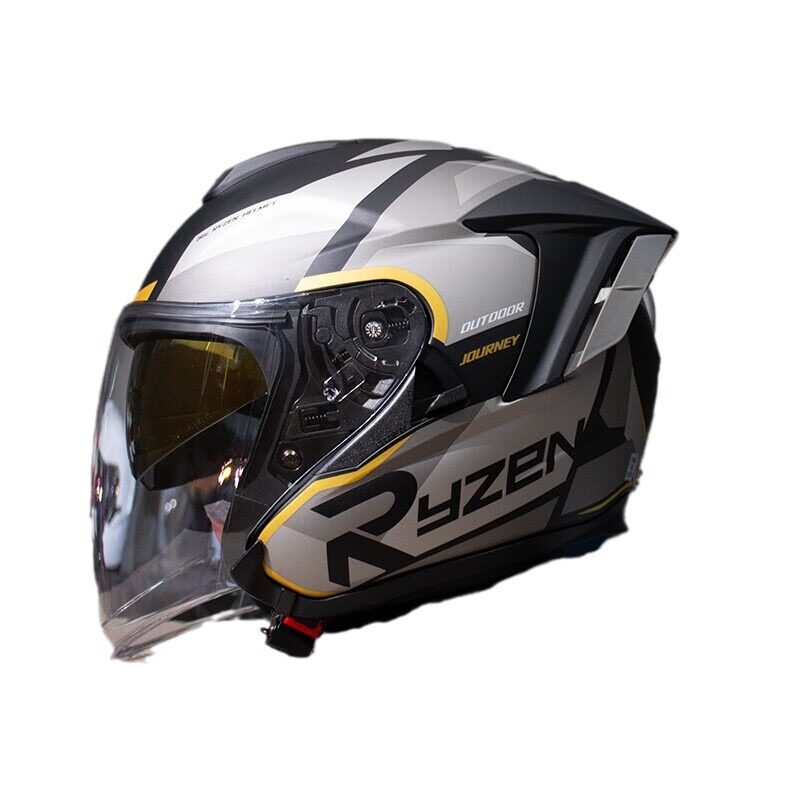 rsv头盔摩托车头盔四分之三盔双镜片春夏季男女士骑行机车防摔 - 图3