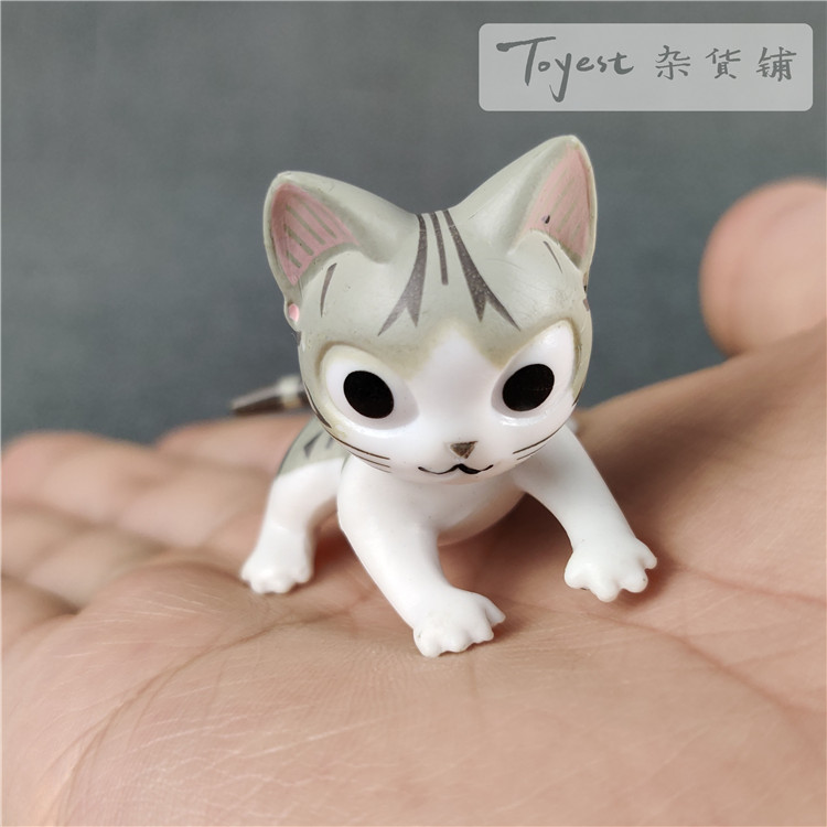 [Toyest]起司猫模型摆件私房猫玩偶玩具甜甜公仔外贸尾货猫咪饰品-图1