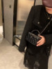 2025 New Diamond Box Bag Korean Style Personalized Trendy Chain Portable Fashion Internet Celebrity Messenger Bag Small Square Bag