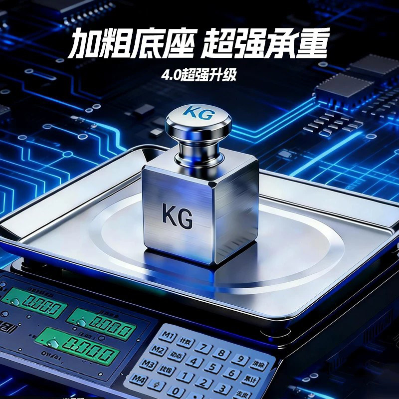 电子秤高精度商用小型精准克数称卖菜称重家用厨房食物公斤台秤磅