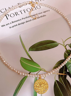 官方正品恶魔之眼白百何同款珍珠项链女时尚锁骨链轻奢高级感