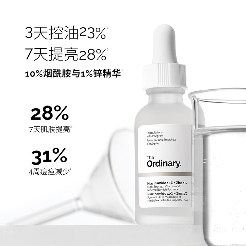 The Ordinary研度公式烟酰胺与锌精华(烟酰胺精华)抑制油光 - 图0