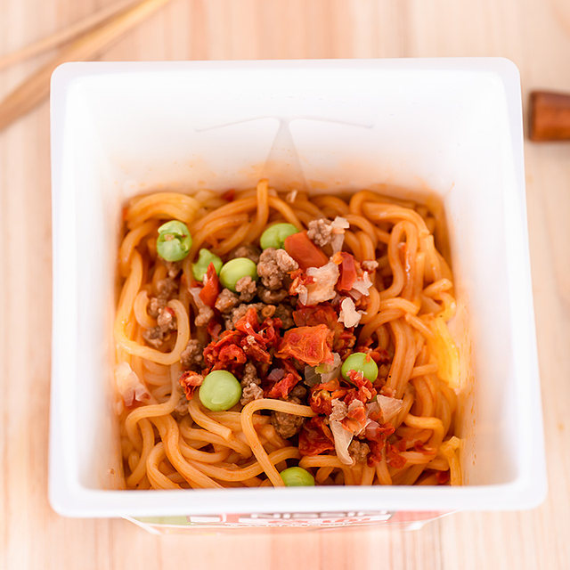 Nissin I Pasta Microwave Spaghetti Tomato Bolognese Sauce