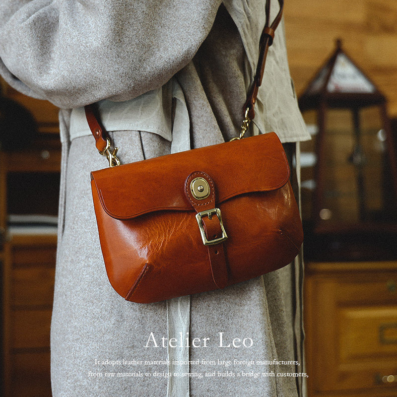 【金晨同款】进口头层牛皮全皮复古斜挎包女士手工单肩包机能包,淘宝优惠券,粉丝福利购,淘宝优惠卷