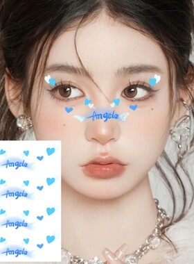 张韶涵纹身贴寓言演唱会脸贴粉