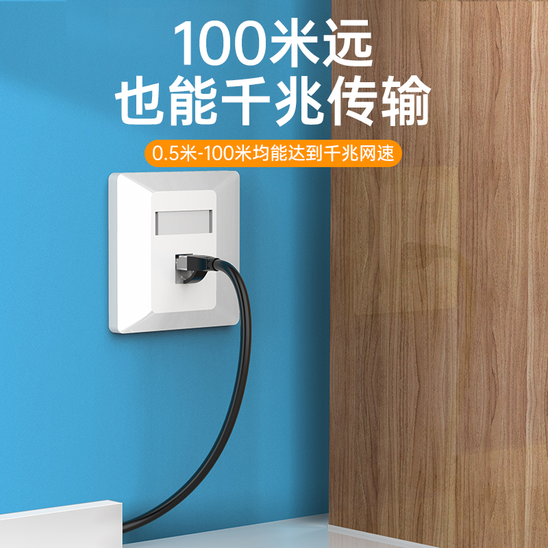 六类网线10m20m超五类室外电脑宽带路由器成品网络线家用高速千兆